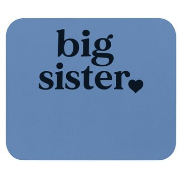 Discover Big Sister & Little Sister Sibling Reveal Announcement Mouse Pad For Girls Toddler Baby