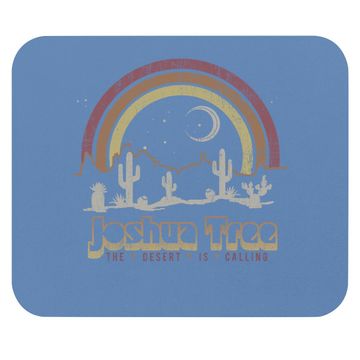 Discover Joshua Tree Desert Rainbow Vintage Retro Outdoors Mouse Pad