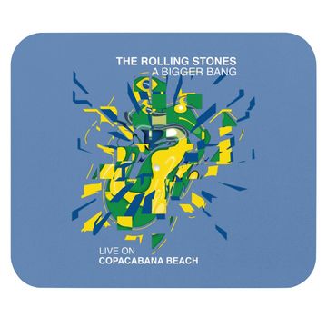 Discover Rolling Stones A Bigger Bang Bursting Tongue Logo Mouse Pad