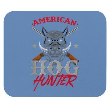 Discover American Hog Hunter Swine Boar Hunting Gift Mouse Pad