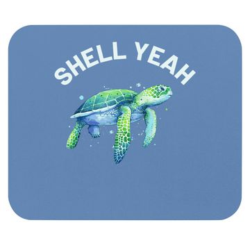 Discover Shell Yeah - Cute Tortoise & Sea Turtle Mouse Pad