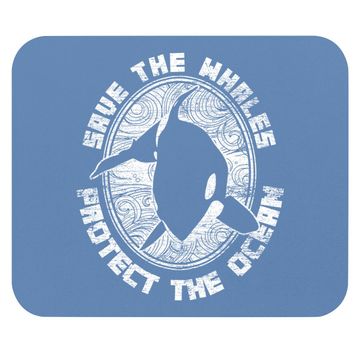 Discover Save The Whales Protect The Ocean Orca Mouse Pad