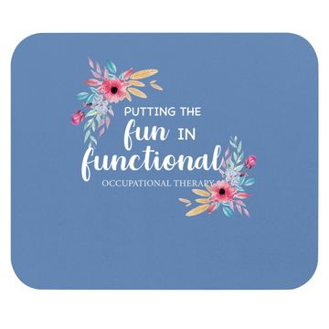 Discover Occupational Therapy Mouse Pad Ot Floral Therapist Mouse Pad