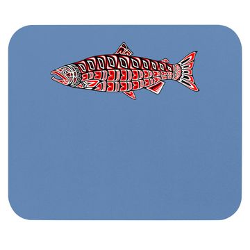 Discover Salmon Native American Indian Pacific Northwest Coast Coho Mouse Pad