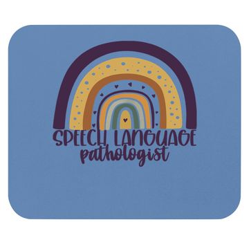 Discover Speech Language Pathologist Rainbow Speech Therapy Mouse Pad