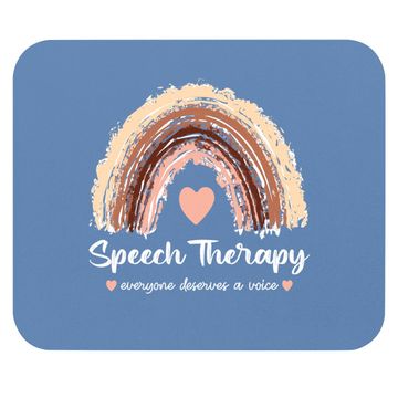 Discover Speech Therapy | Everyone Deserves A Voice Rainbow Cute Mouse Pad