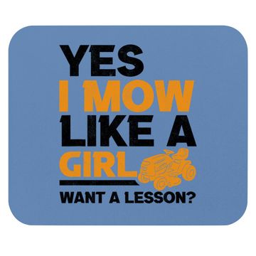 Discover I Mow Like A Girl Lawnmower Gardener Mower Lawn Mowing Mouse Pad