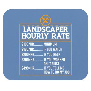Discover Landscaping Hourly Rate For Landscaper Mower Mouse Pad