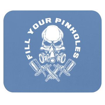 Discover Fill Your Pinholes Skull Funny Automotive Car Painter Mouse Pad