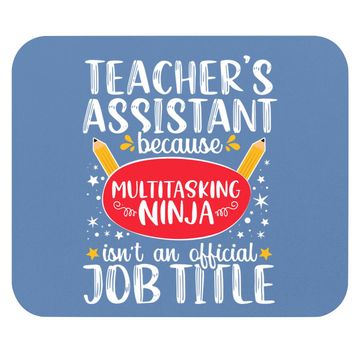 Discover Teacher Assistant School Ninja Appreciation Mouse Pad