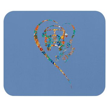 Discover School Bus Driver Heart Yellow Bus Gift Mouse Pad