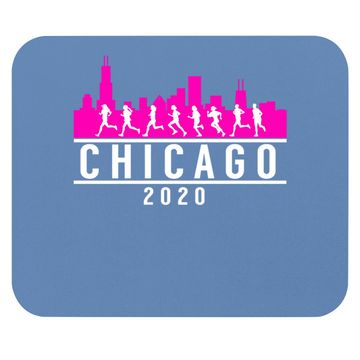 Discover Chicago Skyline Runners Mouse Pad