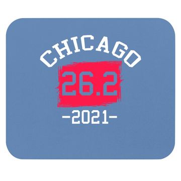 Discover Chicago 26.2 2021 Marathon Running Runners Mouse Pad