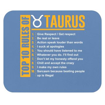 Discover Top 10 Rules Of Taurus Zodiac Mouse Pad