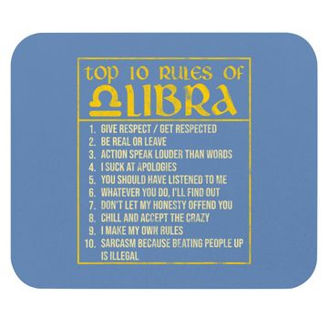 Discover Top 10 Rules Libra Horoscope Birthday Mouse Pad