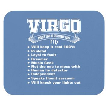 Discover Virgo Facts Zodiac Sign Horoscope Mouse Pad