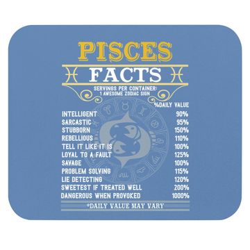 Discover Pisces Facts Zodiac Signs Mouse Pad
