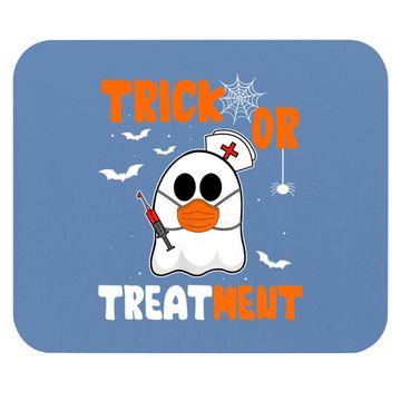 Discover Trick Or Treatment Boo Crew Funny Halloween Nurse Nursing Mouse Pad