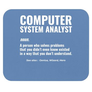 Discover Computer System Analyst Problem Solver Geek Mouse Pad