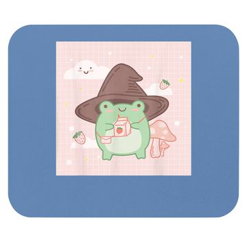 Discover Cotttagecore Frog Wizard Kawaii Aesthetic Mouse Pad