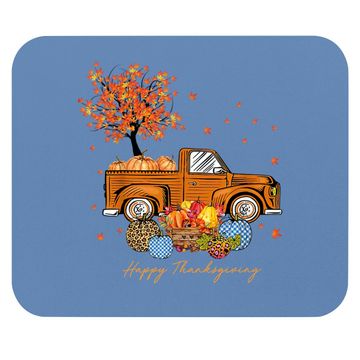 Discover Pumpkins Truck Autumn Leaf Fall  mouse Pad