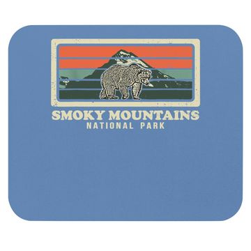 Discover Great Smoky Mountains National Park Us Black Bears Vintage Mouse Pad