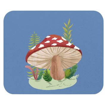 Discover Foraging Wild Mushroom Vintage Retro Fungi Champignon Mouse Pad