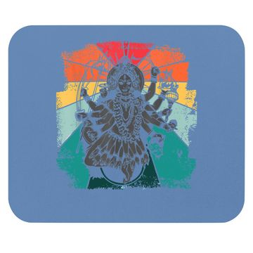 Discover Vintage Kali Hindu Goddess Mahavidyas Ancient Indian Yoga Mouse Pad