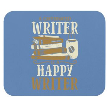 Discover Caffeinated Writing For Coffee Author Writer Mouse Pad