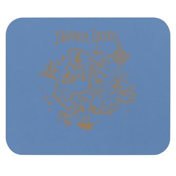 Discover Peter Pan Never Land Map Graphic Mouse Pad