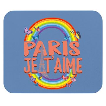Discover Paris Je T'aime I Love Eiffel Tower Mouse Pad