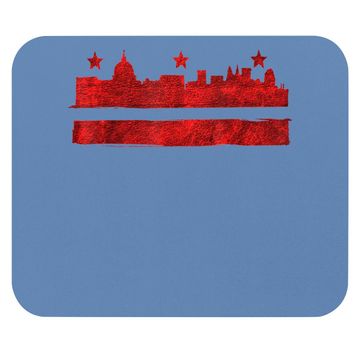 Discover Vintage Skyline Washington Dc Flag Cities Usa Pride Mouse Pad