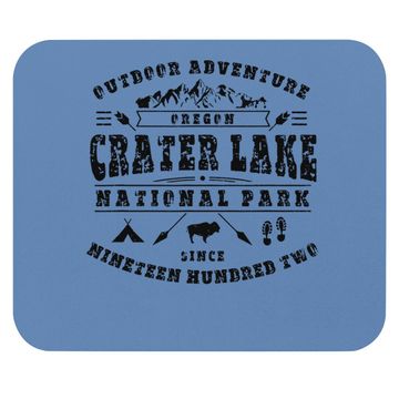 Discover Crater Lake National Park Oregon Hiking Camping Wildlife Mouse Pad