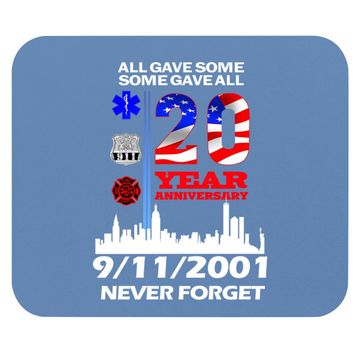 Discover 20 Years Anniversary 9 11 Never Forget National Day Mouse Pad