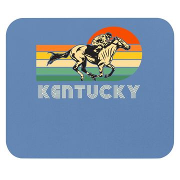 Discover Kentucky Vintage Retro Sunset Horse Racing Derby Mouse Pad