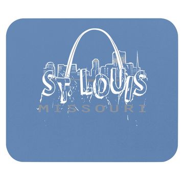 Discover St Louis Missouri Gateway Arch Graffiti Mouse Pad