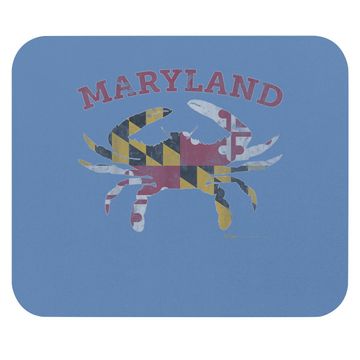Discover Maryland State Blue Crab Pride Flag Mouse Pad