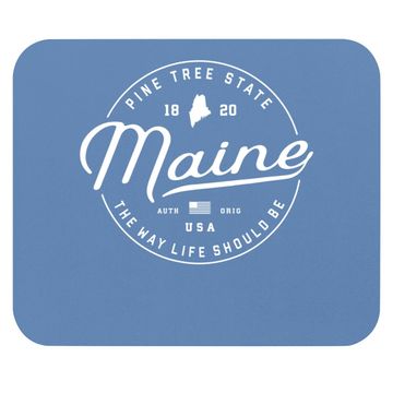 Discover Maine Us State Travel Vacation Mouse Pad
