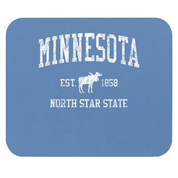 Discover Minnesota Vintage Sports Mouse Pad