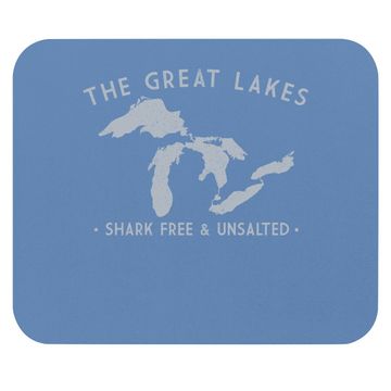 Discover Great Lakes Shark Free And Unsalted Vintage Mouse Pad