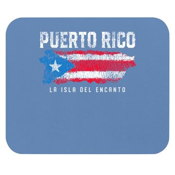 Discover Puerto Rico Island Flag Mouse Pad