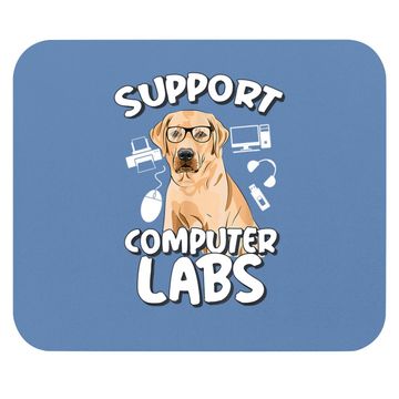 Discover Computer Lab Funny Computer Science Teacher Dog Mouse Pad
