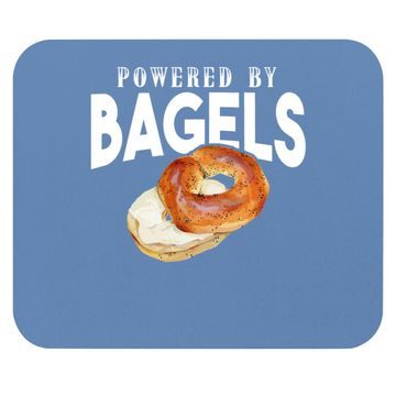Discover Bagel Lover Gifts - Powered By Bagels Gift Mouse Pad