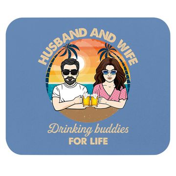 Discover Husband And Wife Drinking Buddies For Life Mouse Pad