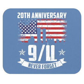Discover Patriot Day 2021 Never Forget 9-11 20th Anniversary Mouse Pad