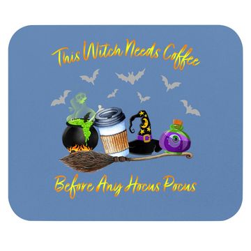 Discover This Witch Needs Coffee Before Any Hocus Pocus Halloween Mouse Pad