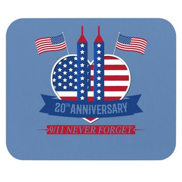 Discover 20th Anniversary Never Forget 911 Patriot Day 2021 Mouse Pad