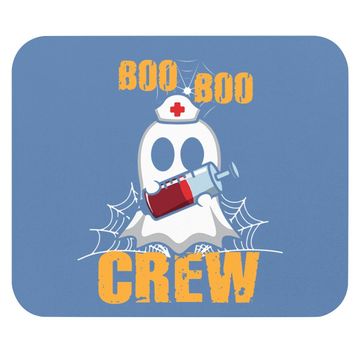 Discover Vaccination Boo Boo Crew Nurse Halloween Mouse Pad