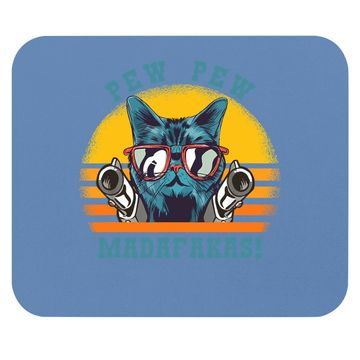 Discover Pew Pew Madafakas Funny Cat Mouse Pad