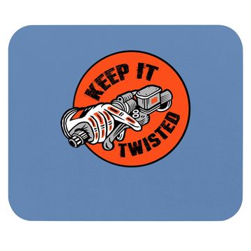 Discover Motorcycle Biker Keep It Twisted Mouse Pad